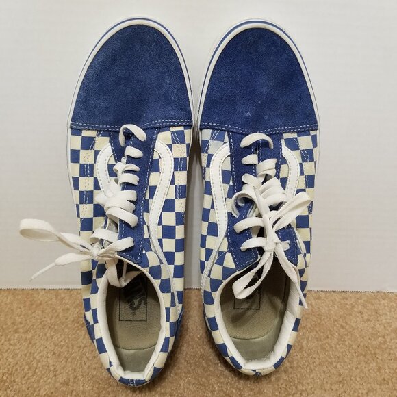 Vans sneakers 11 1/2 11.5 Old Skool checkerboard suede style toe low top 500714